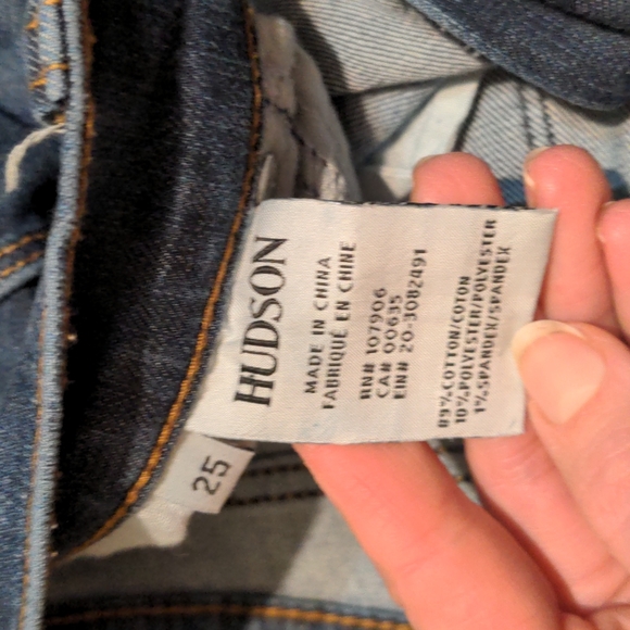 Hudson Dark rinse skinny jeans EUC 25 XS - Picture 3 of 5